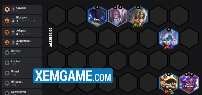 ĐTCL mùa 18: Hướng dẫn đội hình Master Yi Thích Ứng reroll dễ chơi cho người mới