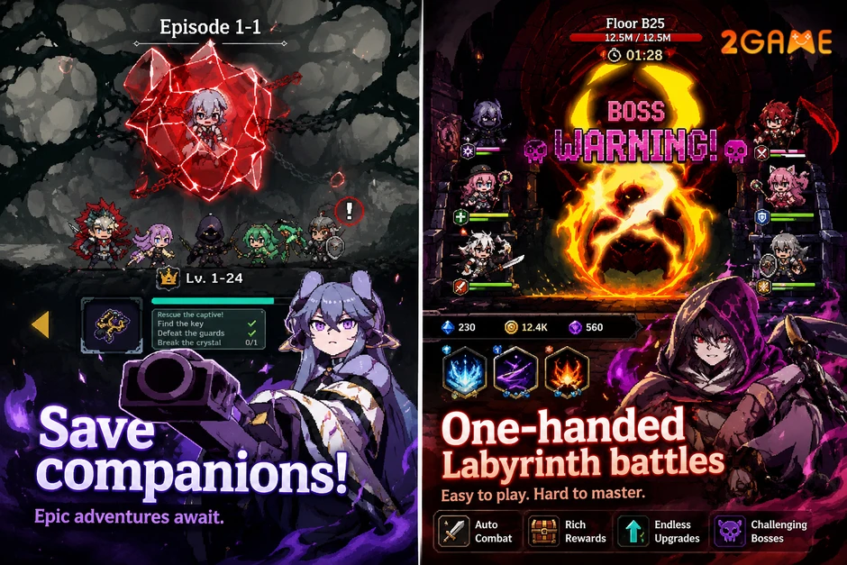 Dungeon Odyssey chính thức lên mobile: Game idle RPG chuyển thể từ manhwa nổi tiếng