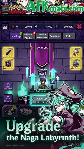 Dungeon Odyssey game nhập vai nhàn rỗi kết hợp clicker