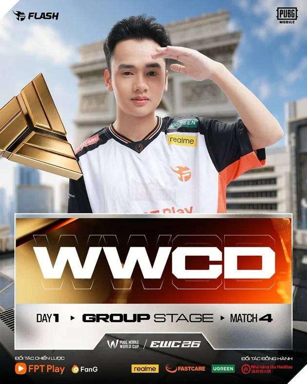 Duy Trì Phong Độ Ấn Tượng, Team Flash PUBG Mobile Hiên Ngang Giành Vé Vào Thẳng Grand Finals Tại EWC 2026