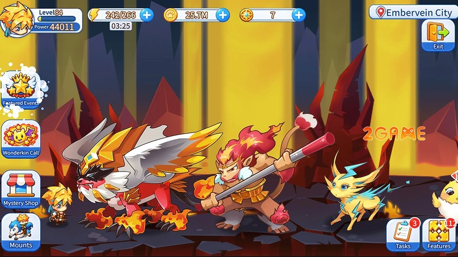 Chiến đấu theo lượt cùng Wonderkin trong Fantasia Topia Mobile