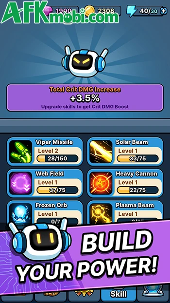 Galactic Outlaw: Tower Defense – hệ thống nâng cấp vũ khí và trang bị lâu dài