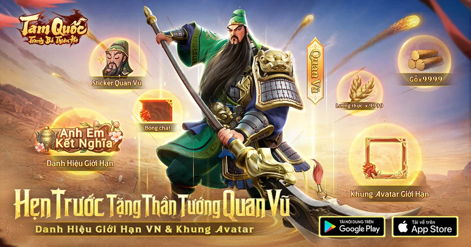 Game SLG Tam Quốc hành quân tự do Tam Quốc: Tranh Bá Thiên Hạ mở đăng ký trước