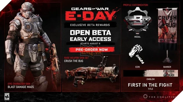 Gears of War: E-Day Open Beta Công Bố Mở Thêm Chế Độ Chơi Hấp Dẫn Với Nhiều Người