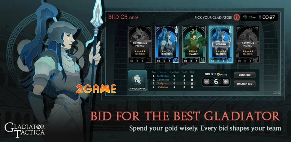 Gladiator Tactica Mobile – Sàn đấu giá tướng chiến thuật đỉnh cao