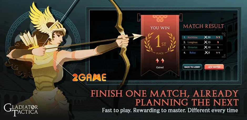 Gladiator Tactica – Tựa game chiến thuật đấu giá tướng hấp dẫn
