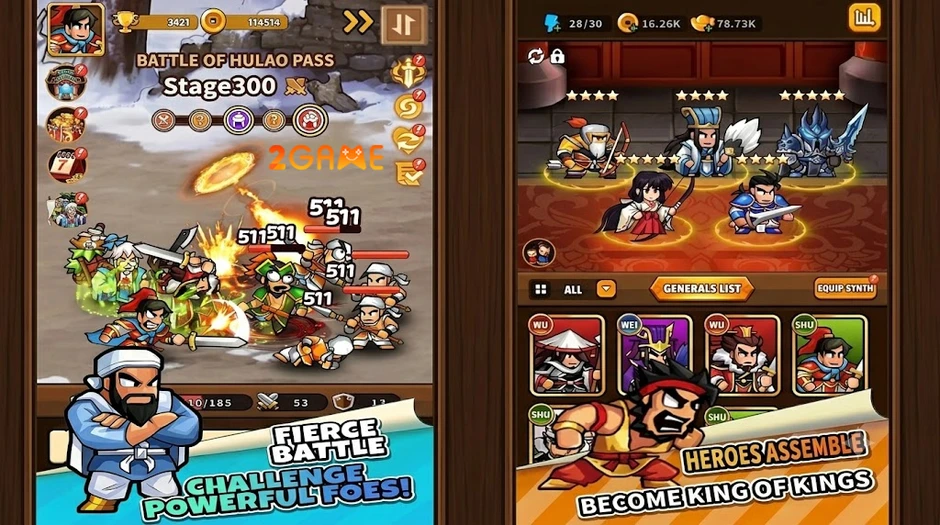 Go Go! My Lord – Chiêu thức ngẫu nhiên và hệ thống tướng Tam Quốc