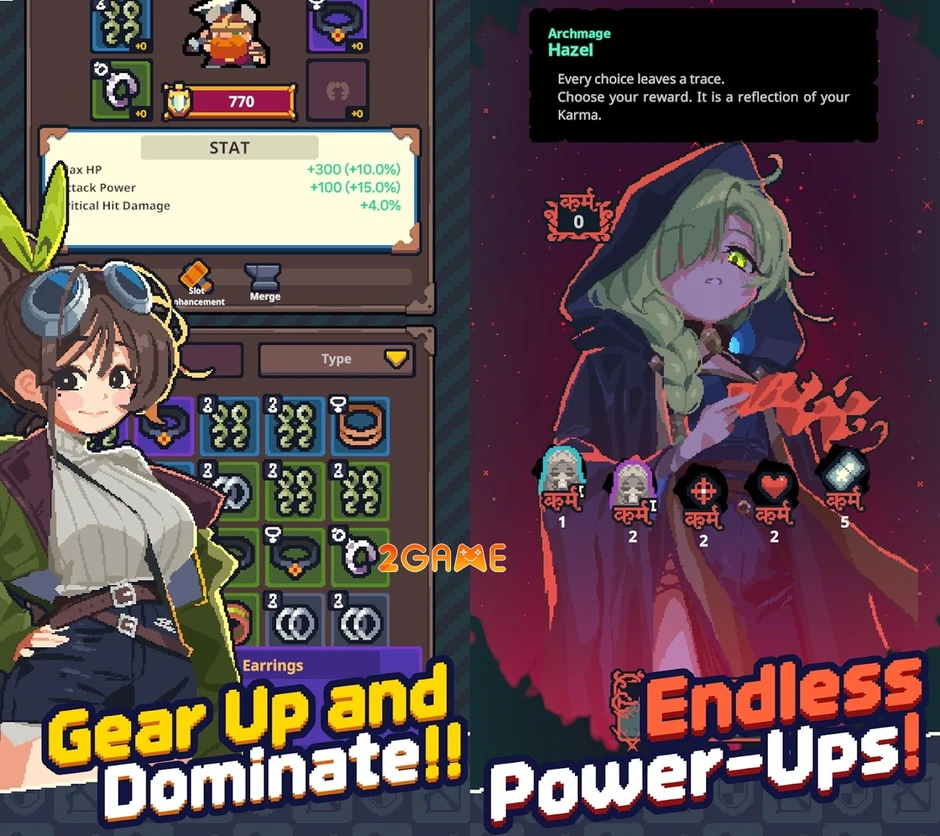 Guidus One - Đấu trường sinh tồn dạng lưới ô cờ trong game pixel roguelike mới