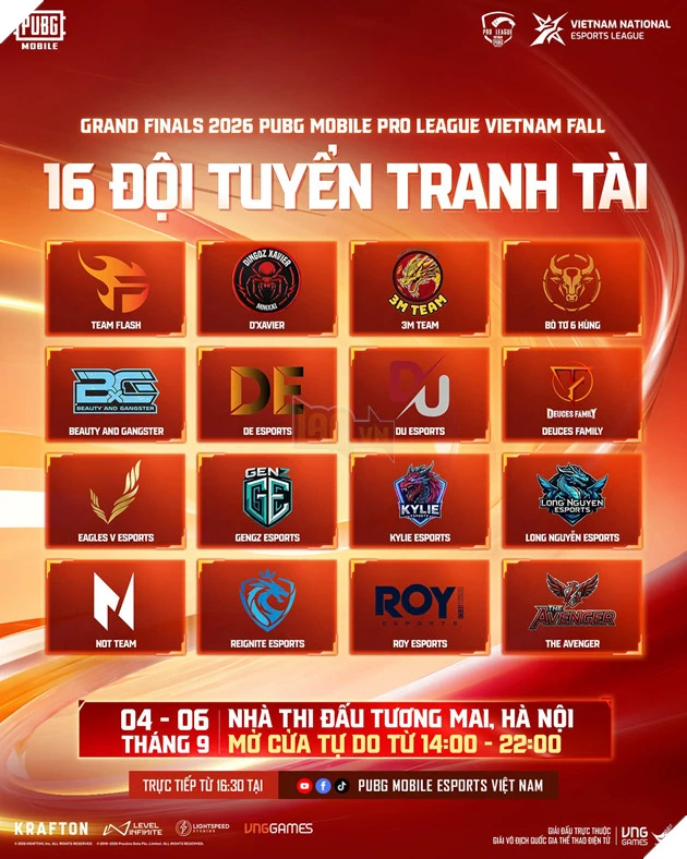 Hà Nội Đăng Cai Chung Kết Tổng Giải Đấu 2026 PUBG Mobile Pro League Vietnam Fall
