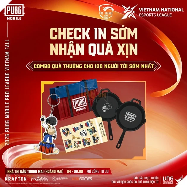 Hà Nội Đăng Cai Chung Kết Tổng Giải Đấu 2026 PUBG Mobile Pro League Vietnam Fall