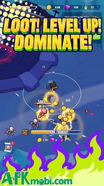 Hell Hero: Idle RPG – nâng cấp trang bị và vũ khí để tăng sức mạnh
