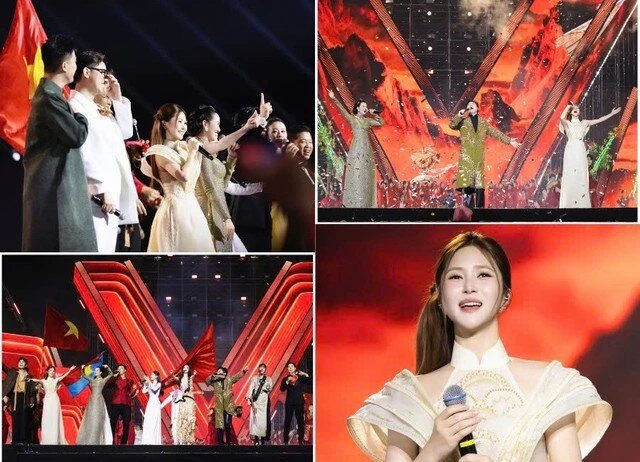 Hương Tràm hát giọng miền Tây trong concert quốc gia