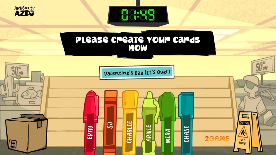 Gameplay Jackbox Party Pack 12 trên iPad, PC, console Gameplay Jackbox Party Pack 12 dùng điện thoại làm bộ điều khiển khi chơi cùng bạn bè