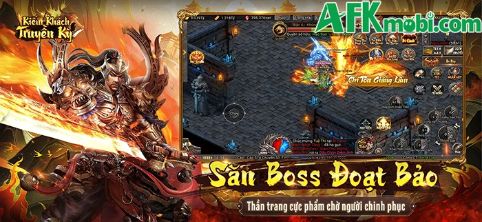 Cảnh săn Boss trong Kiếm Khách Truyền Kỳ VLG Play