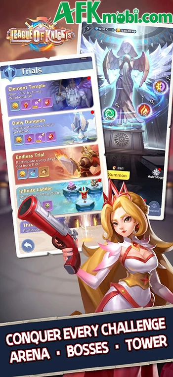 League of Knights game đấu tướng chiến thuật theo lối loạn chiến