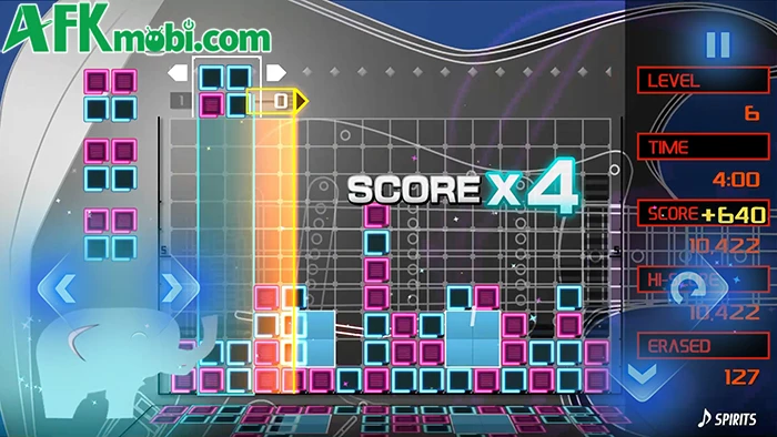 LUMINES REMASTERED Mobile game giải đố kết hợp âm nhạc