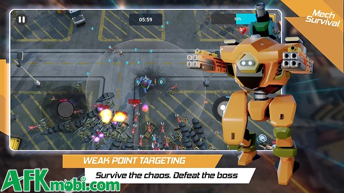 Mech Survival game hành động sinh tồn roguelike theo lối đơn giản