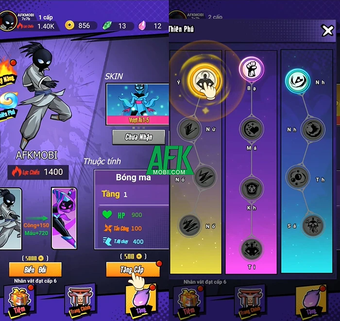 Ninja Ma Thuật game hành động màn hình dọc có dung lượng cực nhẹ