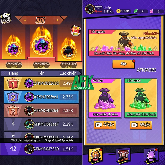 Ninja Ma Thuật game hành động màn hình dọc có dung lượng cực nhẹ