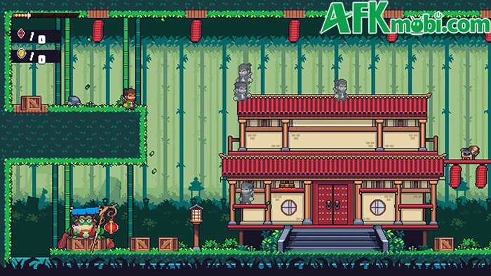 Ninjora Echoes Mobile game hành động platformer cuộn cảnh 2D