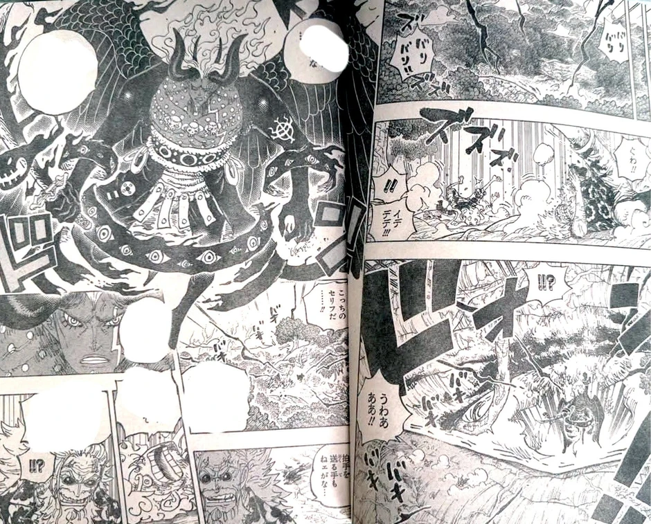 One Piece 1191: Imu hóa quái vật, Luffy cùng Loki và Hajrudin hợp sức phản công One Piece 1191: Imu hóa quái vật, Luffy cùng Loki và Hajrudin hợp sức phản công