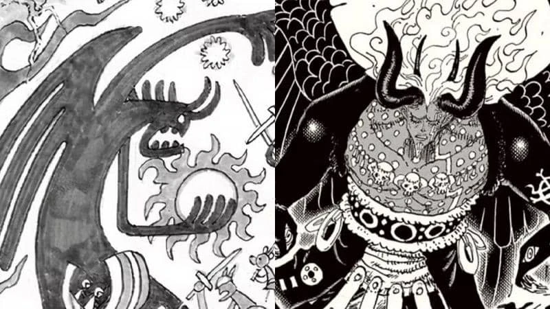 One Piece: Sinh vật có sừng trong bức tranh Elbaf có phải là Imu? Loạt chi tiết khiến fan nghi ngờ One Piece: Sinh vật có sừng trong bức tranh Elbaf có phải là Imu? Loạt chi tiết khiến fan nghi ngờ