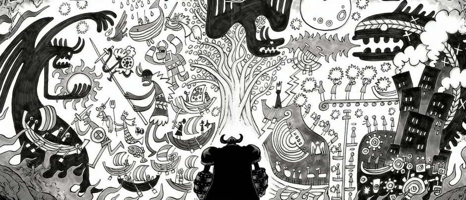 One Piece: Sinh vật có sừng trong bức tranh Elbaf có phải là Imu? Loạt chi tiết khiến fan nghi ngờ One Piece: Sinh vật có sừng trong bức tranh Elbaf có phải là Imu? Loạt chi tiết khiến fan nghi ngờ