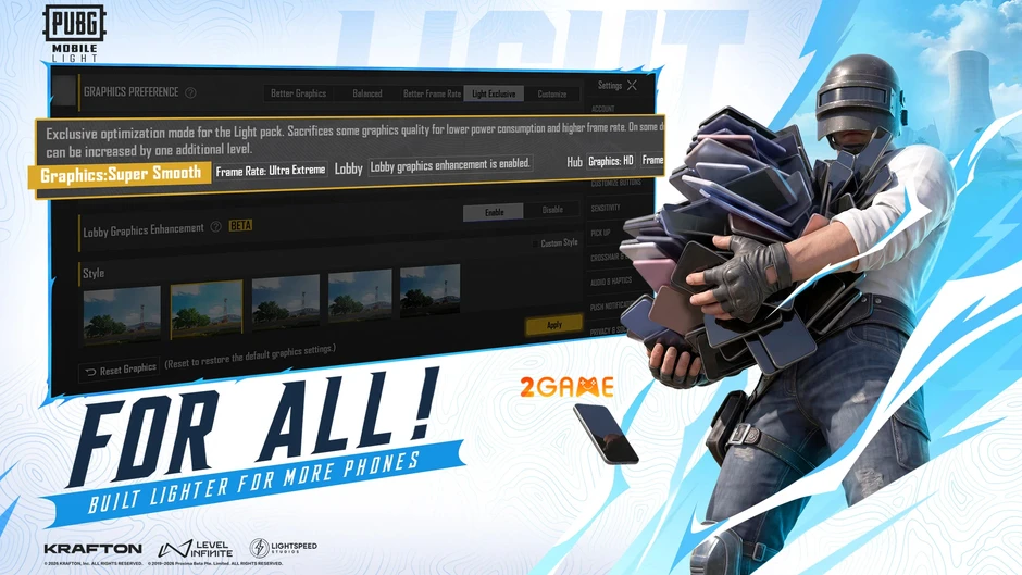 Đăng ký trước PUBG Mobile Light miễn phí trên App Store và Google Play