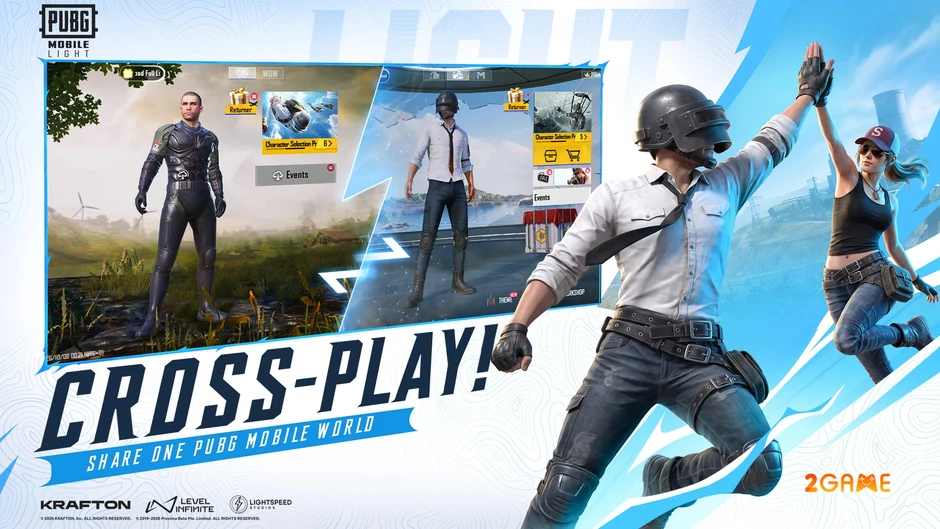 PUBG Mobile Light hỗ trợ chơi đa nền tảng cùng PUBG Mobile tiêu chuẩn