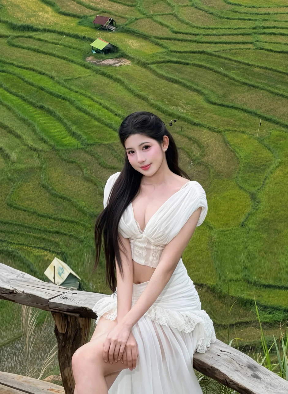 Huỳnh Mai Linh xinh đẹp bên ruộng bậc thang trong bộ ảnh làm nền điện thoại Huỳnh Mai Linh xinh đẹp bên ruộng bậc thang trong bộ ảnh làm nền điện thoại