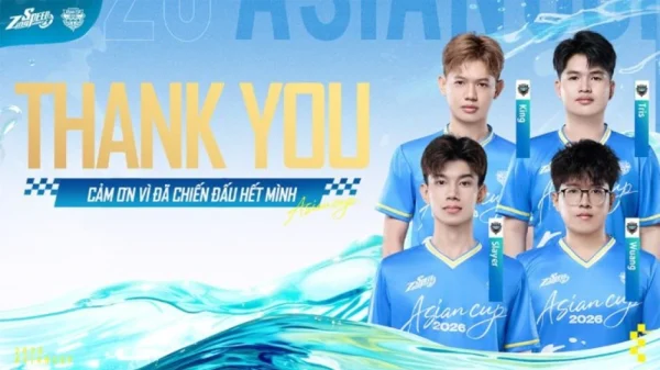 Asian Cup 2026 - Hành trình dang dở của Zingspeed Mobile Việt Nam kenhtingame com thumb asian cup 2026 hanh trinh dang do cua zingspeed mobile viet nam fee51785951120216 940w