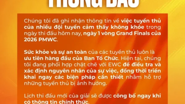Vòng Chung Kết PUBG Mobile EWC 2026 Chấn Động Bởi Thông Tin Ngộ Độc Thực Phẩm kenhtingame com thumb vong chung ket pubg mobile ewc 2026 chan dong boi thong tin ngo doc thuc pham de521786770043112 940w