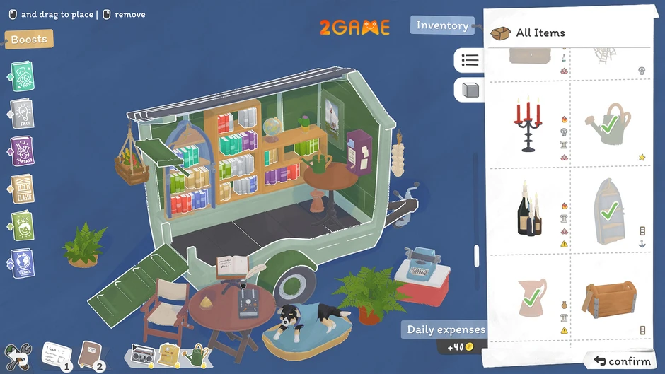Tiny Bookshop – Game quản lý hiệu sách ven biển chữa lành trên mobile