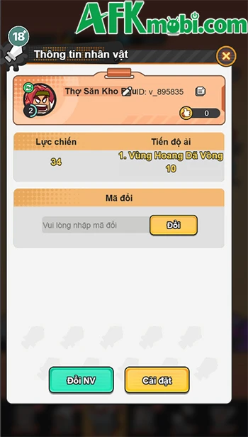 Hướng dẫn nhập giftcode ZA War: Survival VN trong game