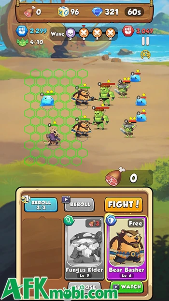 Gameplay Goblin Attack: PvE AutoBattler Trận chiến yêu tinh trong Goblin Attack