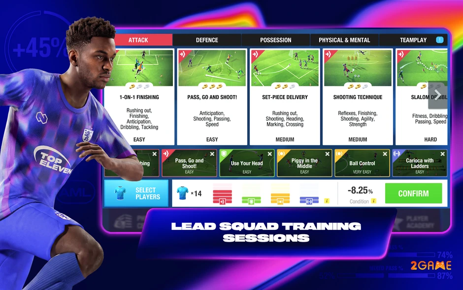 Top Eleven 2027 nâng cấp chiến thuật, bổ sung dàn Huấn luyện viên huyền thoại