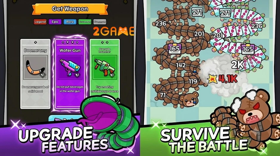 Toy Wars Survivor TD - game thủ thành phong cách Vampire Survivors trên điện thoại Toy Wars Survivor TD - tựa game thủ thành kết hợp Vampire Survivors trên mobile