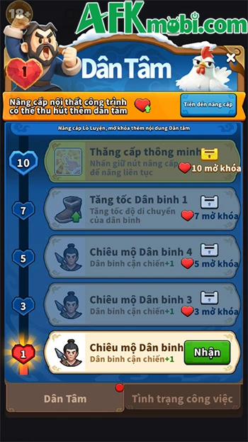 Kỷ Nguyên Băng Hà 3Q - hệ thống Dân tâm trong game xây dựng căn cứ băng giá