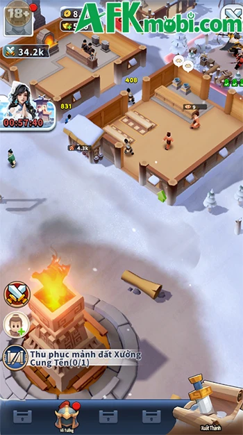 Kỷ Nguyên Băng Hà 3Q - giải cứu lưu dân, quản lý lãnh địa trong game SLG băng giá