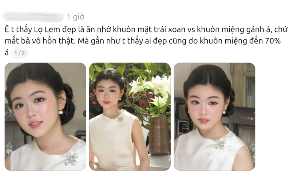 Tranh cãi nhan sắc Lọ Lem con gái MC Quyền Linh: Đẹp thật hay chỉ là ảo ảnh?