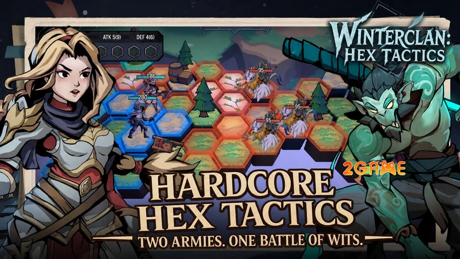 Winterclan: Hex Tactics – Đấu trường PvP và chiến thuật ô lục giác trong vương quốc băng giá