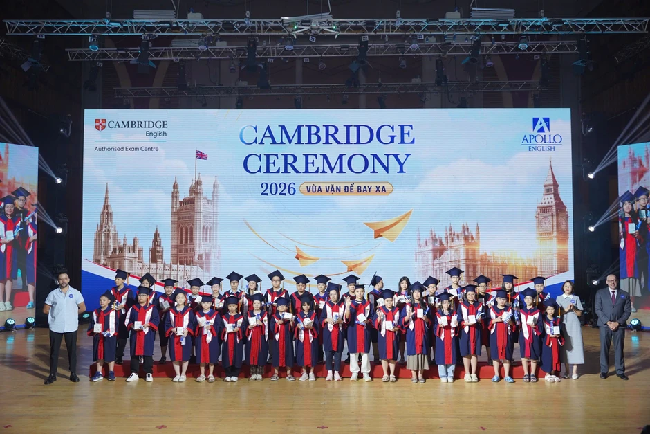 Apollo English ghi dấu 10 năm liên tiếp có 90% học sinh đạt điểm tuyệt đối Cambridge