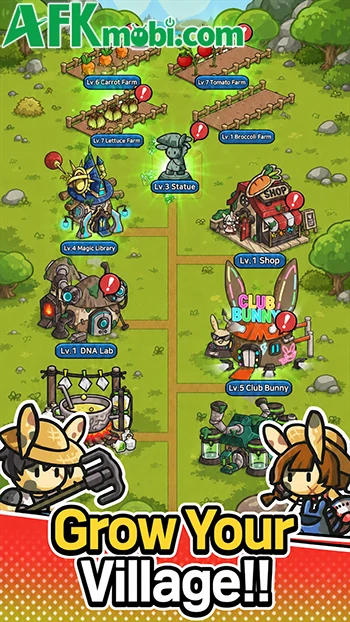 BunnyFarm: Zombie Defense - Trồng cà rốt để bảo vệ trang trại thỏ