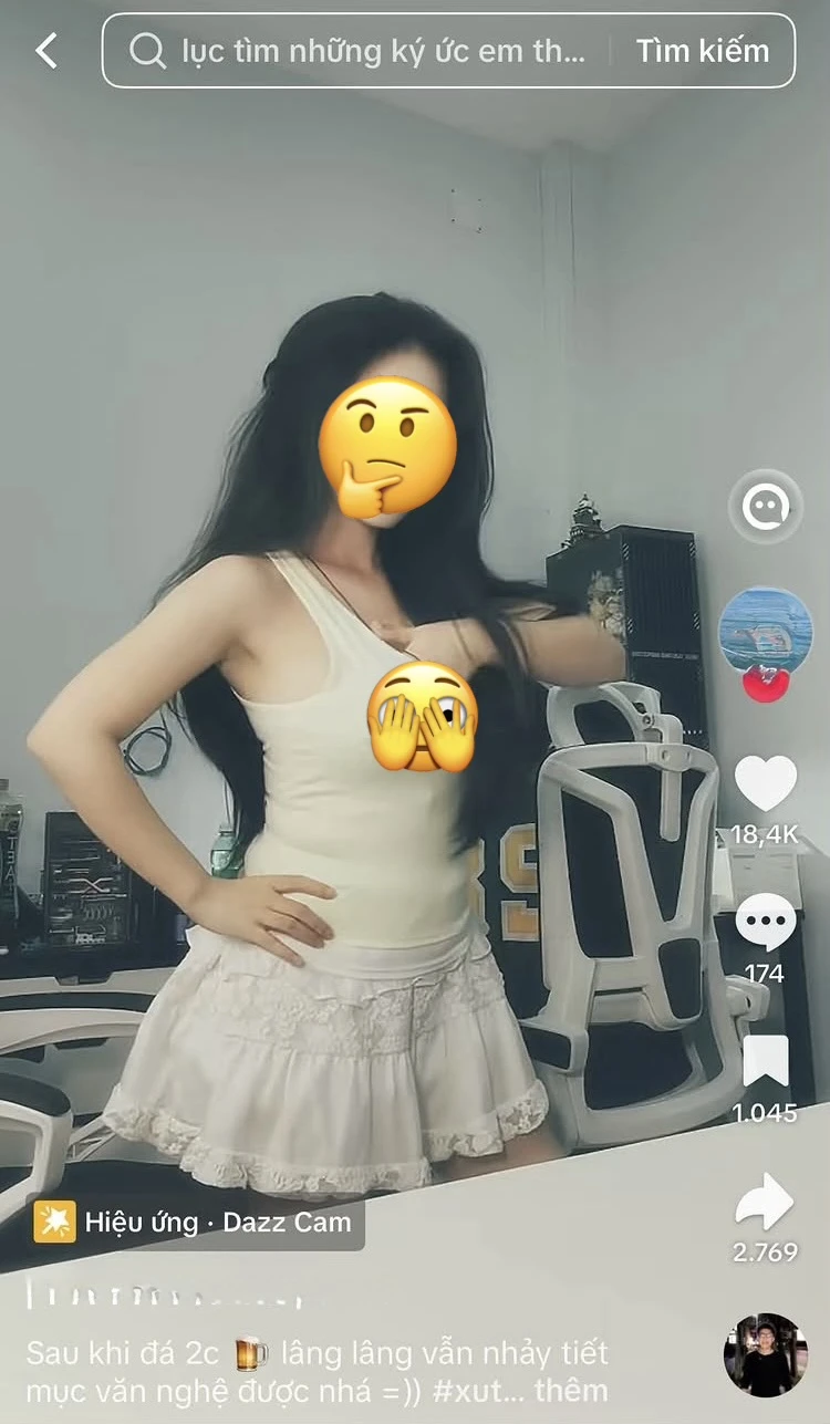 Cận cảnh video khiến người lướt TikTok ngượng "chín mặt"