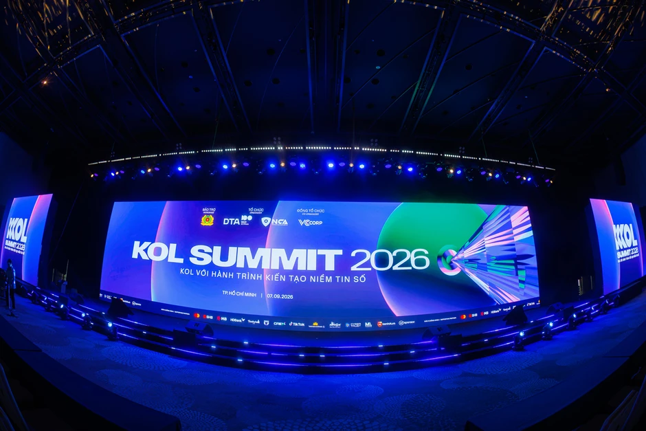 Chính thức lộ diện sân khấu KOL Summit 2026, thảm đỏ sẵn sàng đón hơn 1.500 nghệ sĩ, KOL và khách mời