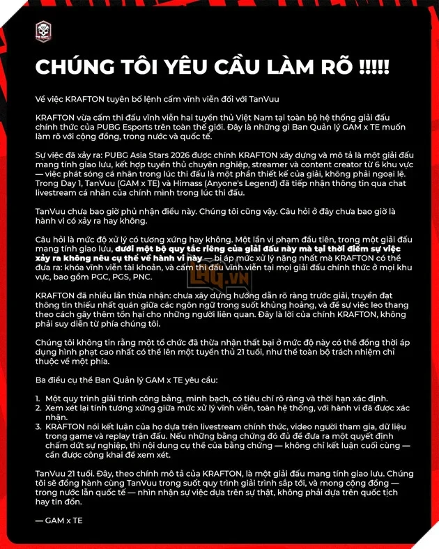 Cộng Đồng PUBG: Battlegrounds Việt Nam Đồng Hành Cùng Himass Và TanVuu