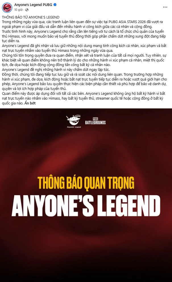 Cộng đồng PUBG Việt thả "bão phẫn nộ" vì cách xử lý drama liên quan nữ streamer của Gen.G Cộng đồng PUBG Việt thả "bão phẫn nộ" vì cách xử lý drama liên quan nữ streamer của Gen.G