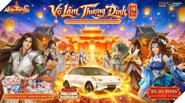 Đại tiệc 10 tuổi Võ Lâm Truyền Kỳ Mobile bật mí bộ quà giới hạn, tổng giá trị lên đến hàng tỷ đồng Đại tiệc 10 tuổi Võ Lâm Truyền Kỳ Mobile bật mí bộ quà giới hạn, tổng giá trị lên đến hàng tỷ đồng