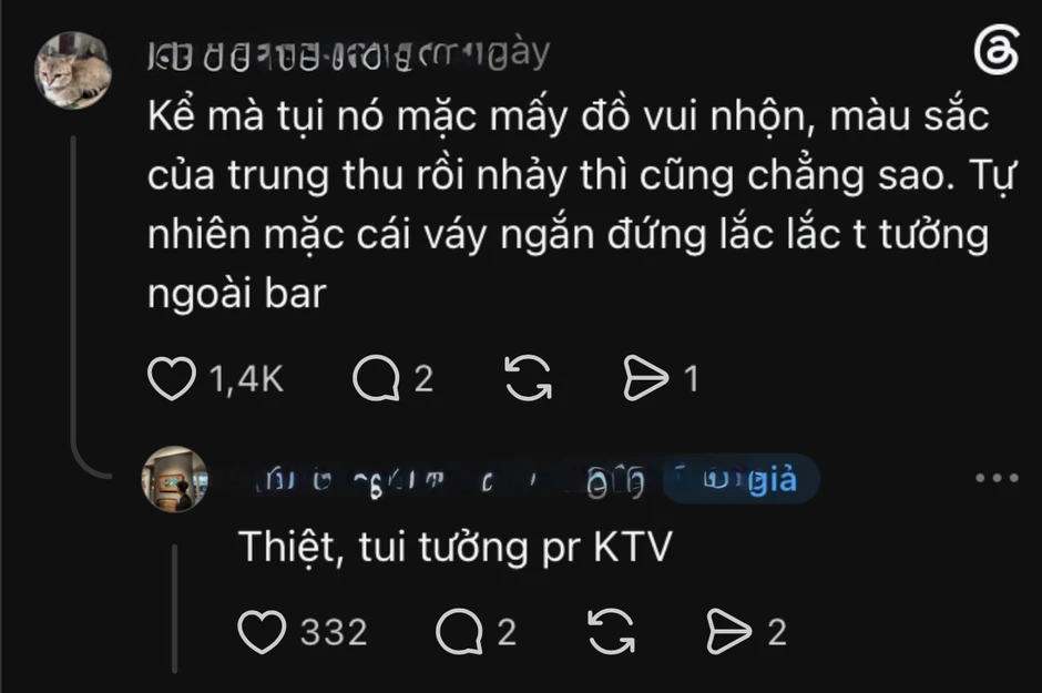 Dân tình "nhức mắt" cảnh rước đèn biến tướng: Nhảy nhót "cà hẩy", trang phục hở hang gây phản cảm Dân tình "nhức mắt" cảnh rước đèn biến tướng: Nhảy nhót "cà hẩy", trang phục hở hang gây phản cảm