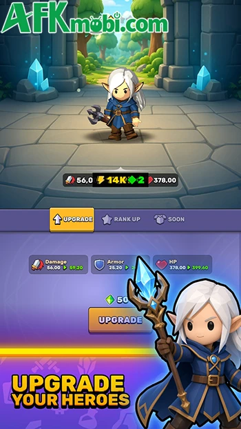 Dungeon Defense Adventure - Xây đội anh hùng phòng thủ